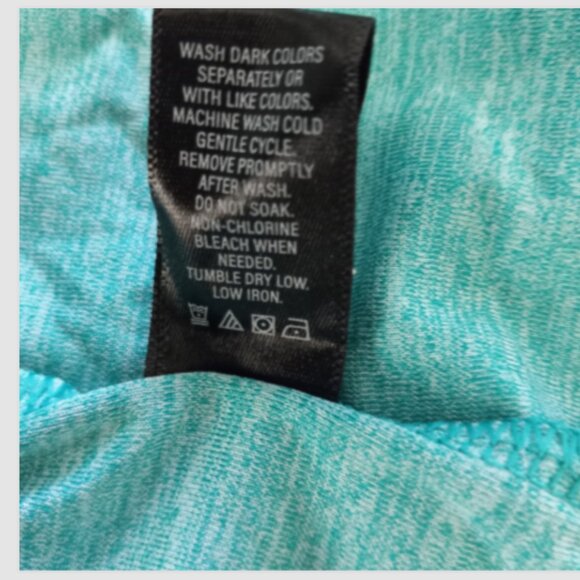 Member’s Mark Men’s Polo Shirt Sz XL NWT Heather Turquoise 4-Way Stretch UPF - Picture 9 of 14